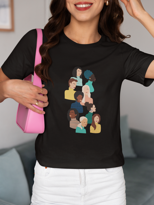 Faces - Women’s Round Neck T-Shirt