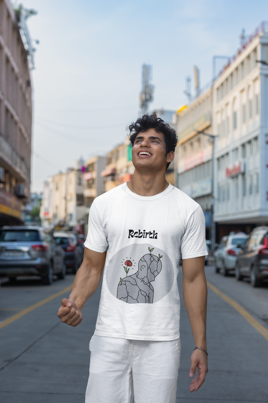 REBIRTH - Men's Round Neck T-Shirts