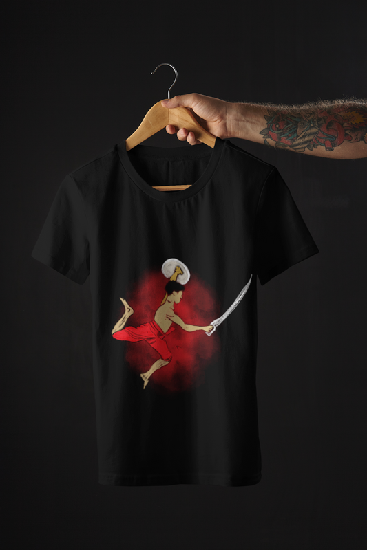 Kalaripayattu Themed - Men's Round Neck T-Shirt